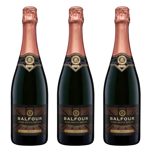 Balfour Leslies Reserve Rose English Sparkling 75cl Treble Prosecco Set